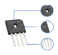 ASEMI直插式整流桥接法看GBU1010