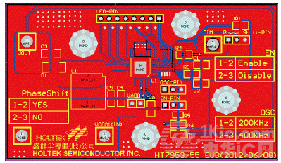 HT7955 PCB布局图