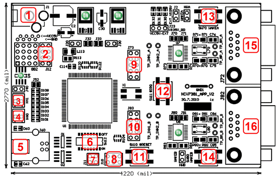 ncv7381及flexray总线驱动器应用电路图和pcb布局